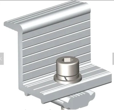 PV-Panel-Halterung, Solarmastmontage, Aluminium-Solar-Montagehalterungen, mittlere Klemme