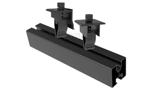 Solardach-Montagesystem, Aluminium-Solarpanel-Montage, PV-Halterung, mittlere End-Solarklemme