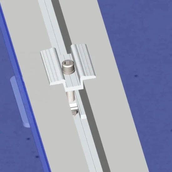 Eloxierte Aluminium-Rahmenplatte, Solar-Mittelklemme mit Erdungsstift